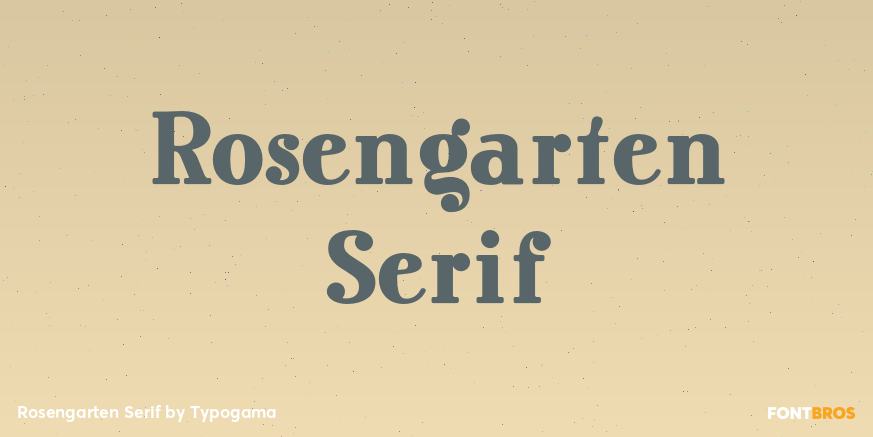 Rosengarten Serif Font Poster #1