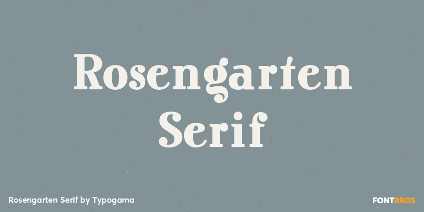 Rosengarten Serif Poster