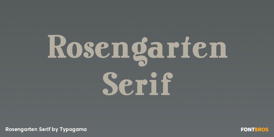 Rosengarten Serif Poster