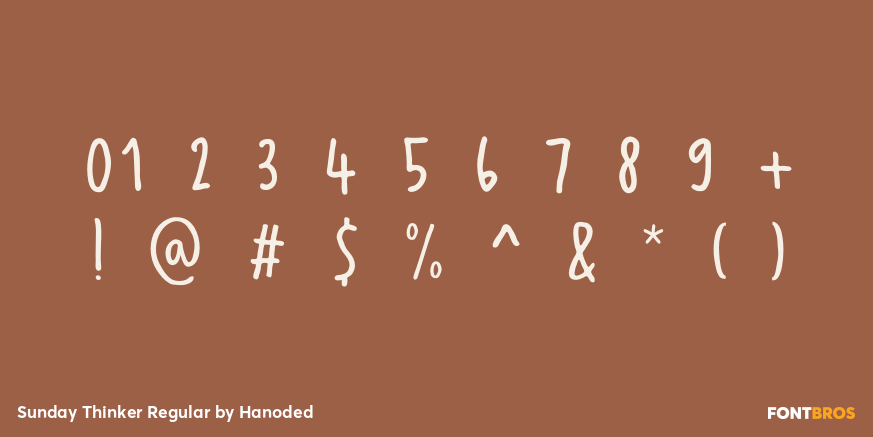 Sunday Thinker Regular Font Poster #4