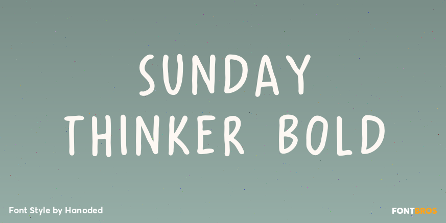 Sunday Thinker Bold Poster