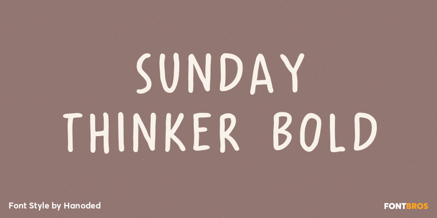 Sunday Thinker Bold Poster