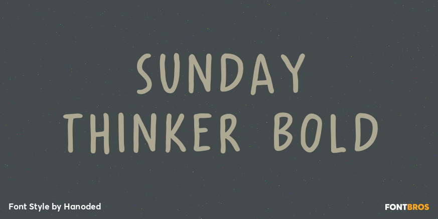 Sunday Thinker Bold Poster