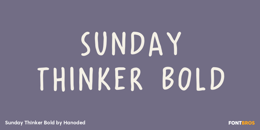 Sunday Thinker Bold Poster