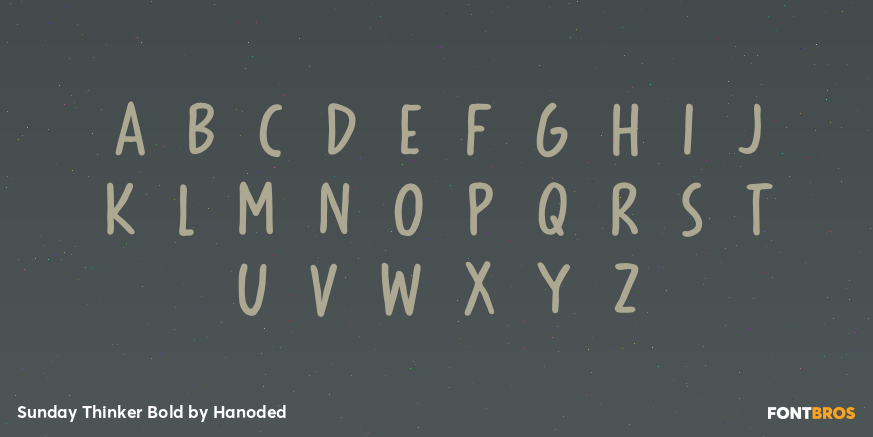 Sunday Thinker Bold Font Poster #2