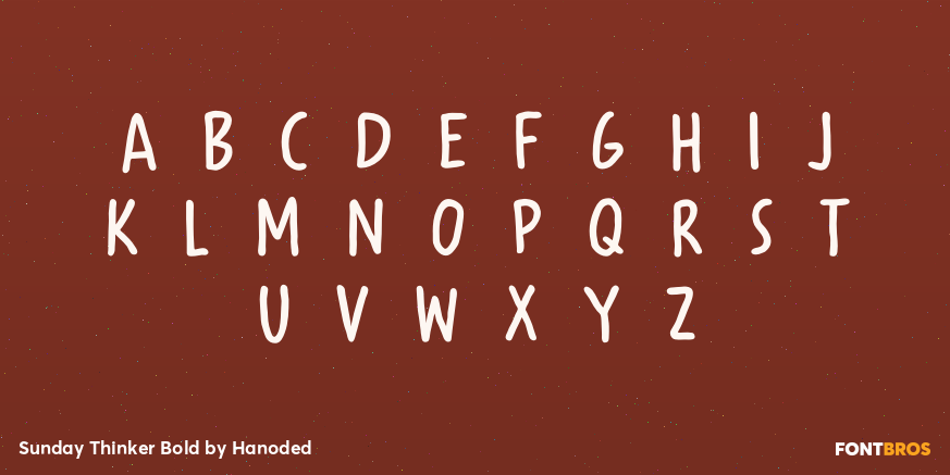 Sunday Thinker Bold Font Poster #3