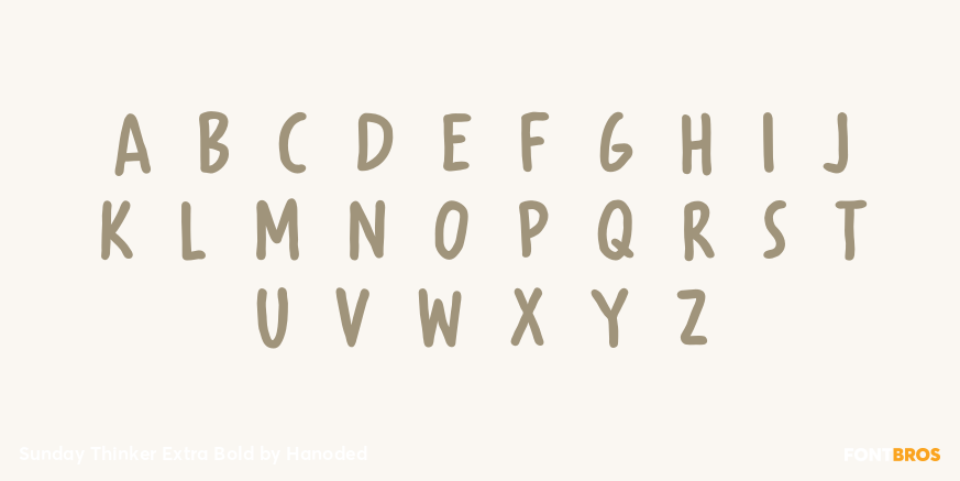 Sunday Thinker Extra Bold Font Poster #3