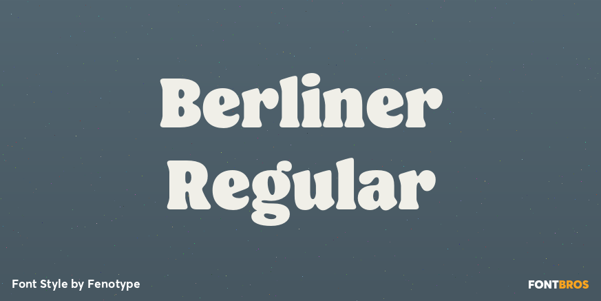 Berliner Regular Font Poster #1