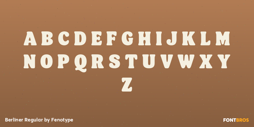 Berliner Regular Font Poster #2