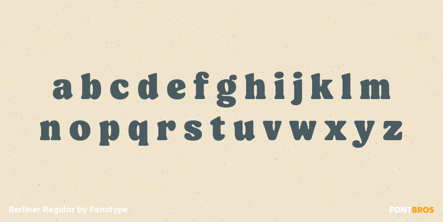 Berliner Regular Font Poster #3
