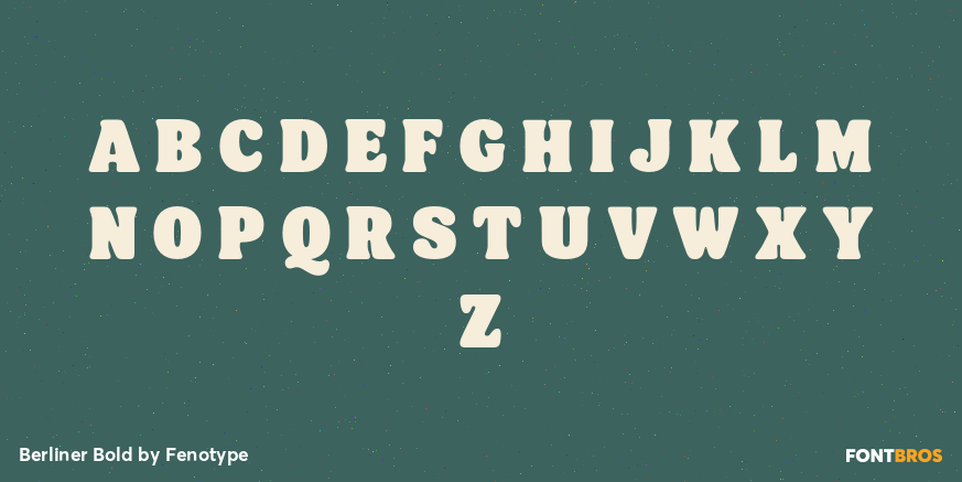 Berliner Bold Font Poster #2