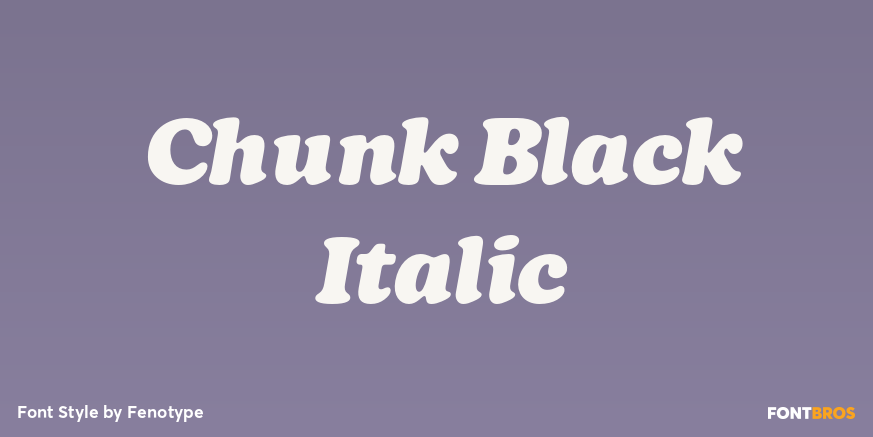 Chunk Black Italic Poster