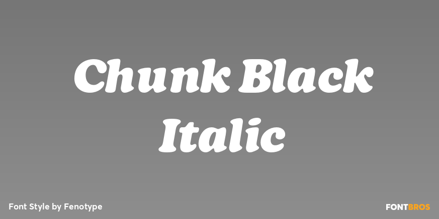Chunk Black Italic Poster