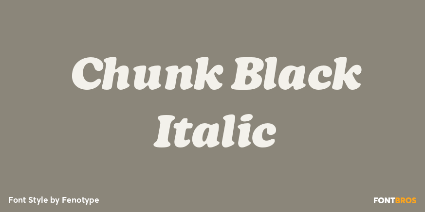 Chunk Black Italic Poster