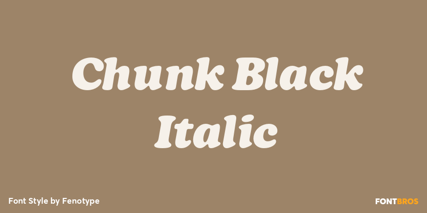 Chunk Black Italic Poster