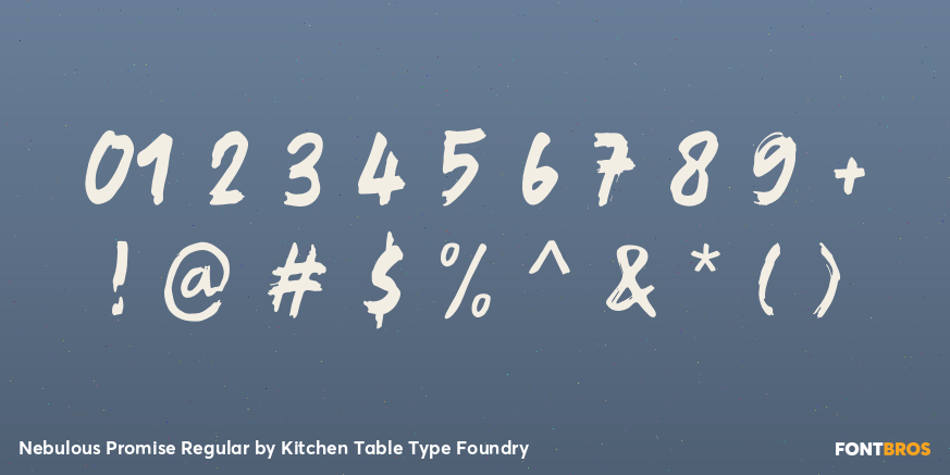 Nebulous Promise Regular Font Poster #4