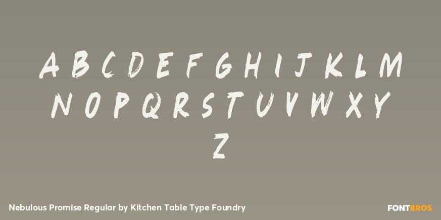 Nebulous Promise Regular Font Poster #3