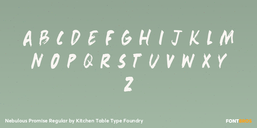 Nebulous Promise Regular Font Poster #2