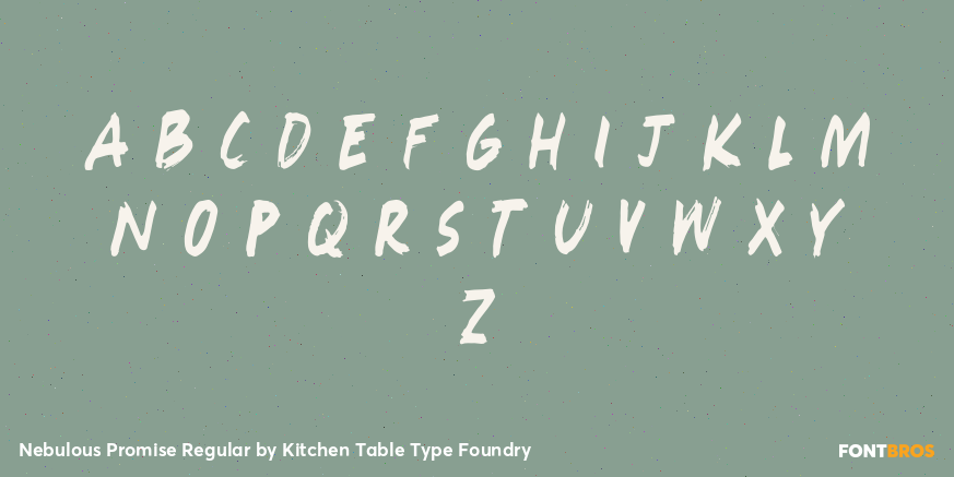 Nebulous Promise Regular Font Poster #3