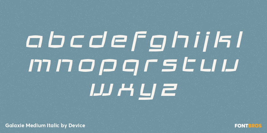 Galaxie Medium Italic Font Poster #3