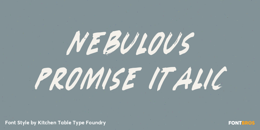 Nebulous Promise Italic Poster