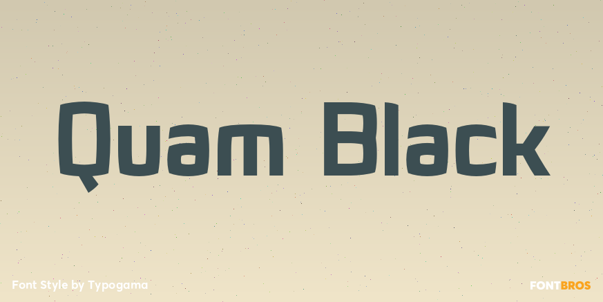 Quam Black Font Poster #1