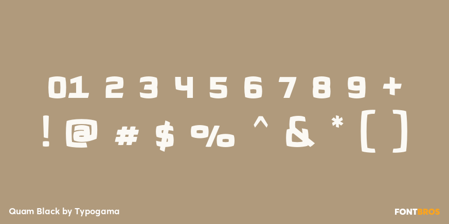 Quam Black Font Poster #4