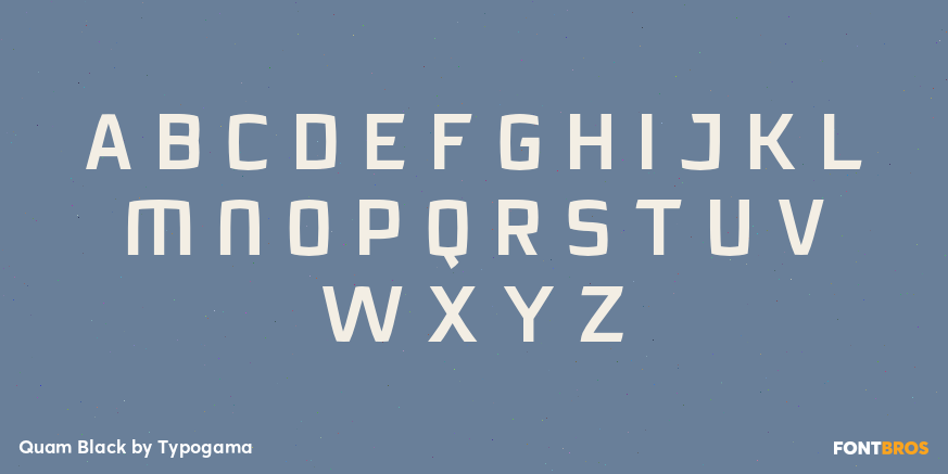 Quam Black Font Poster #1