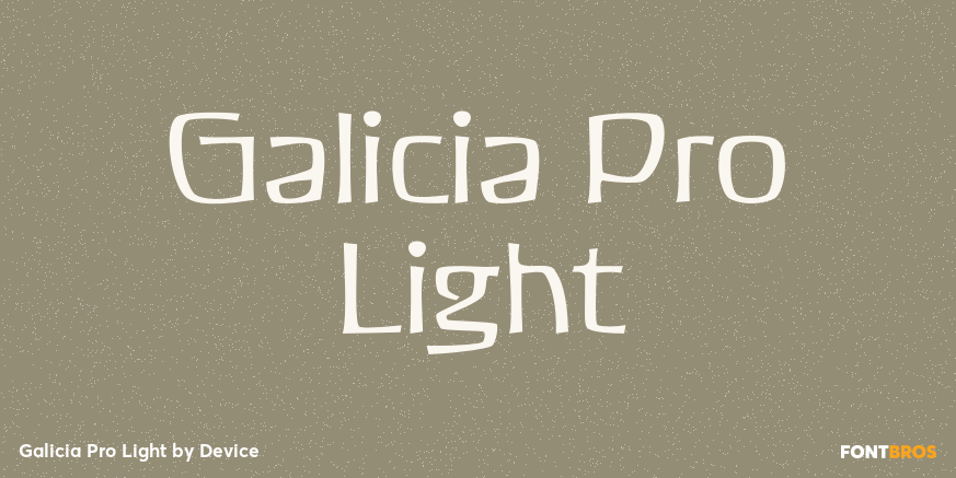 Galicia Pro Light Font Poster #1