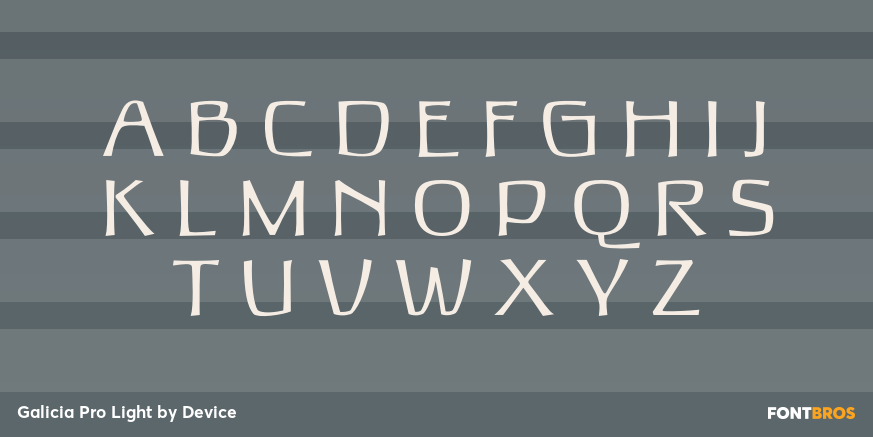 Galicia Pro Light Font Poster #2
