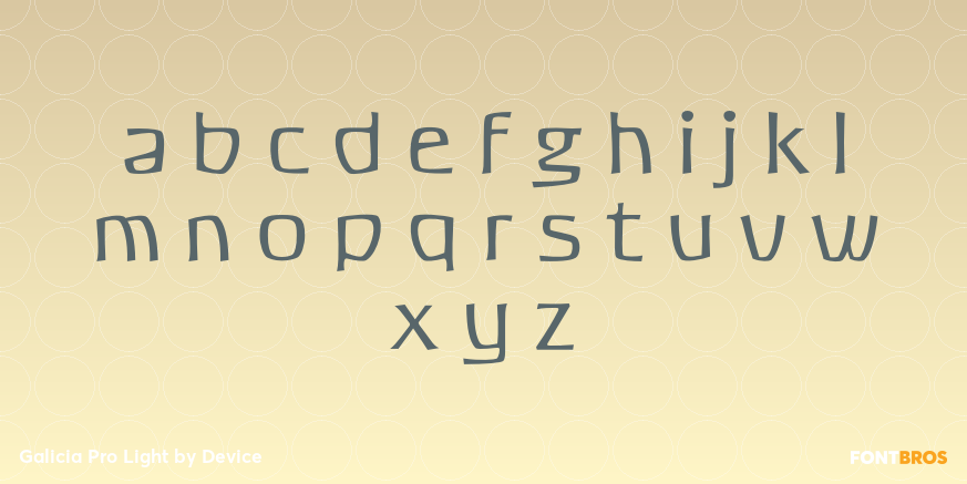 Galicia Pro Light Font Poster #3