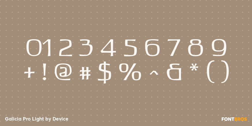 Galicia Pro Light Font Poster #4