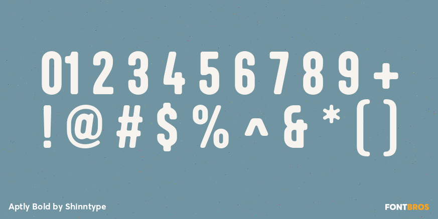 Aptly Bold Font Poster #1