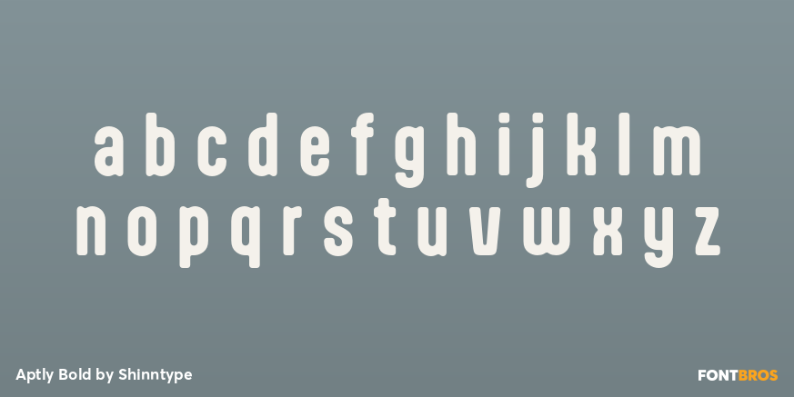 Aptly Bold Font Poster #3