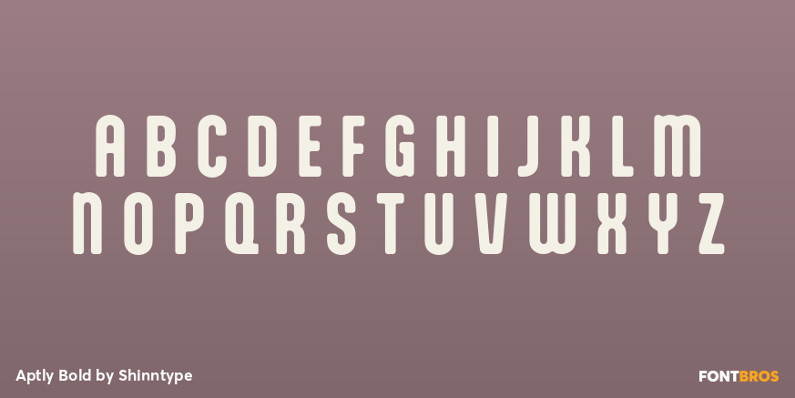 Aptly Bold Font Poster #1