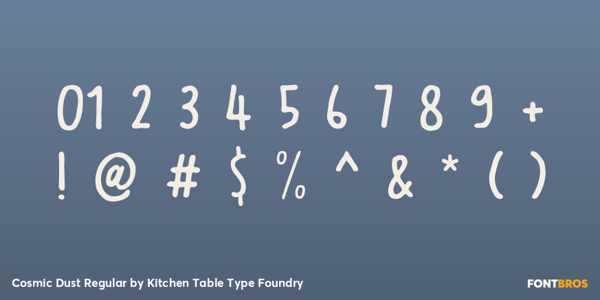 Cosmic Dust Regular Font Poster #4