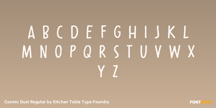 Cosmic Dust Regular Font Poster #3