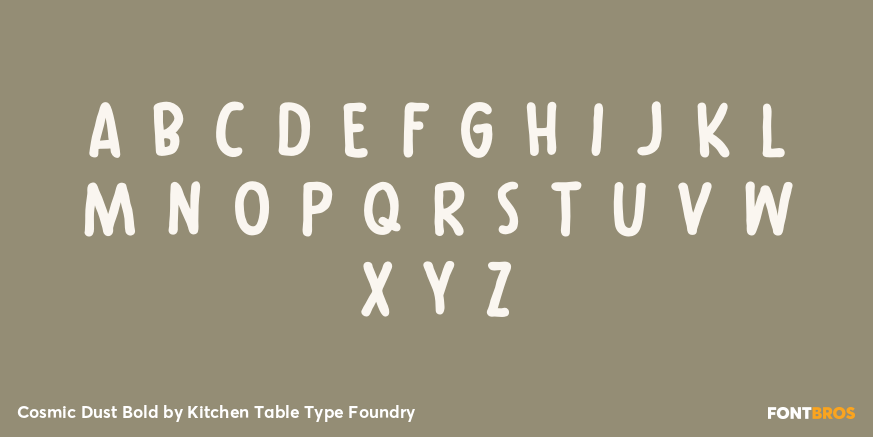 Cosmic Dust Bold Font Poster #2