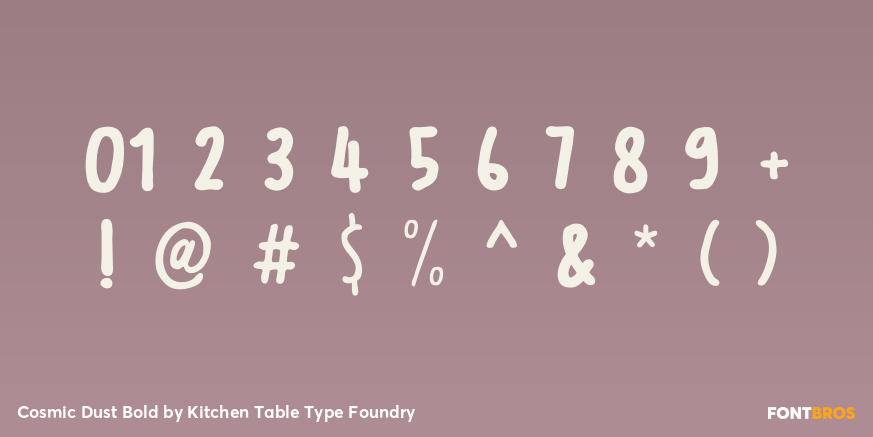 Cosmic Dust Bold Font Poster #4