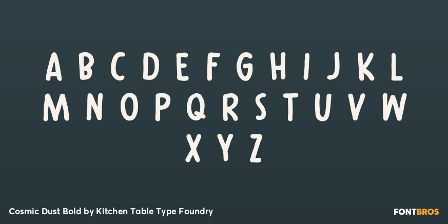 Cosmic Dust Bold Font Poster #2