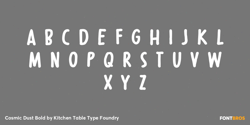 Cosmic Dust Bold Font Poster #3