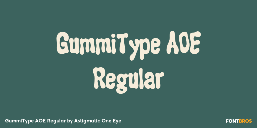 GummiType AOE Regular Font Poster #1