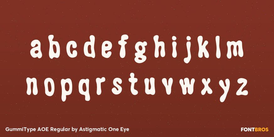 GummiType AOE Regular Font Poster #3