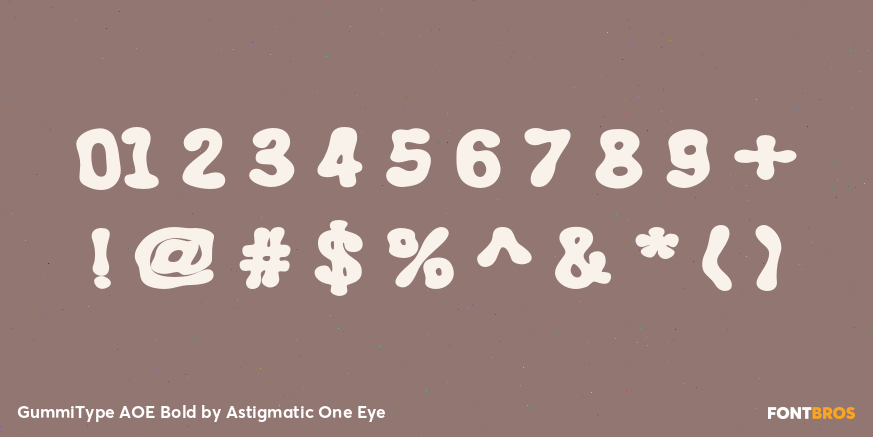 GummiType AOE Bold Font Poster #1