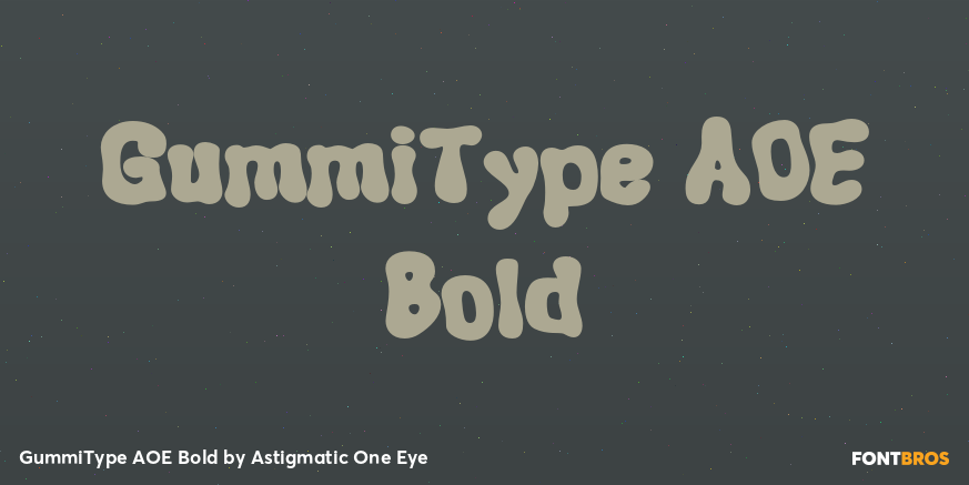 GummiType AOE Bold Font Poster #1