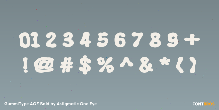 GummiType AOE Bold Font Poster #4