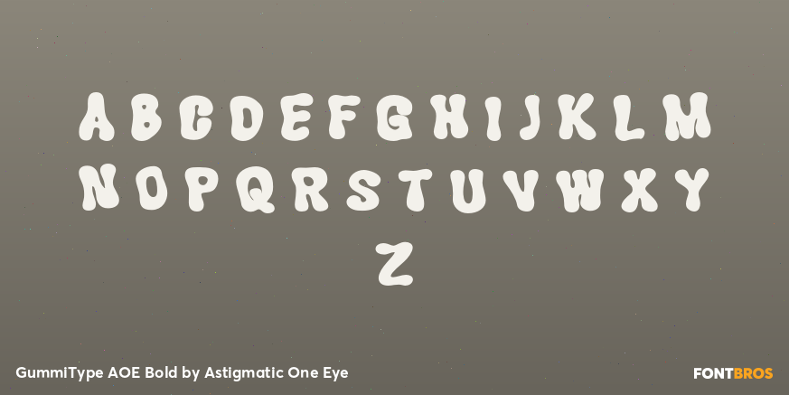 GummiType AOE Bold Font Poster #1