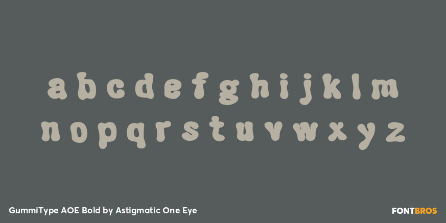 GummiType AOE Bold Font Poster #1