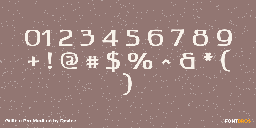 Galicia Pro Medium Font Poster #1