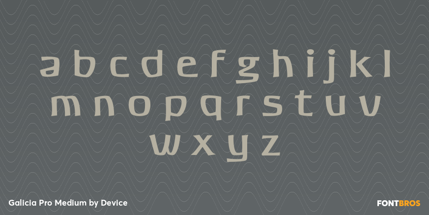 Galicia Pro Medium Font Poster #1